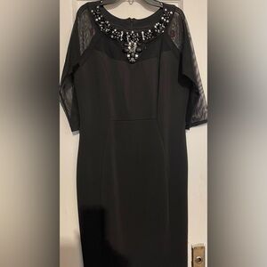 Sangria black cocktail, party, evening dress sz 14 like new